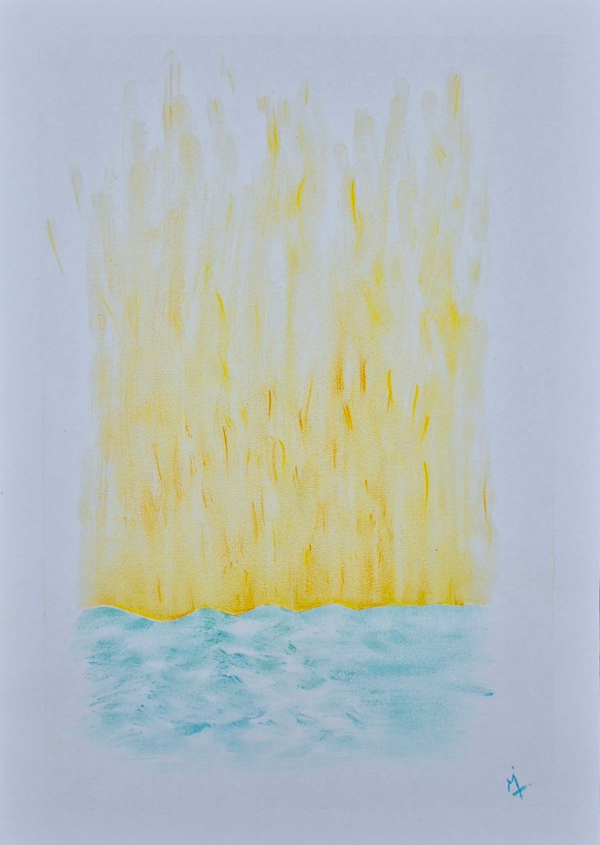 «Da igual», pastel tiza sobre papel (2026). Obra de Mito Dev.