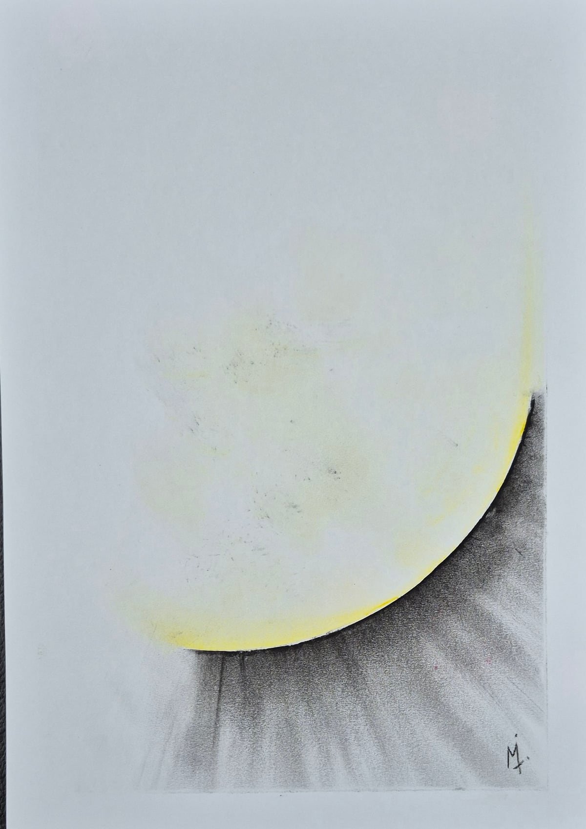 «Duela», pastel tiza sobre papel (2026). Obra de Mito Dev.