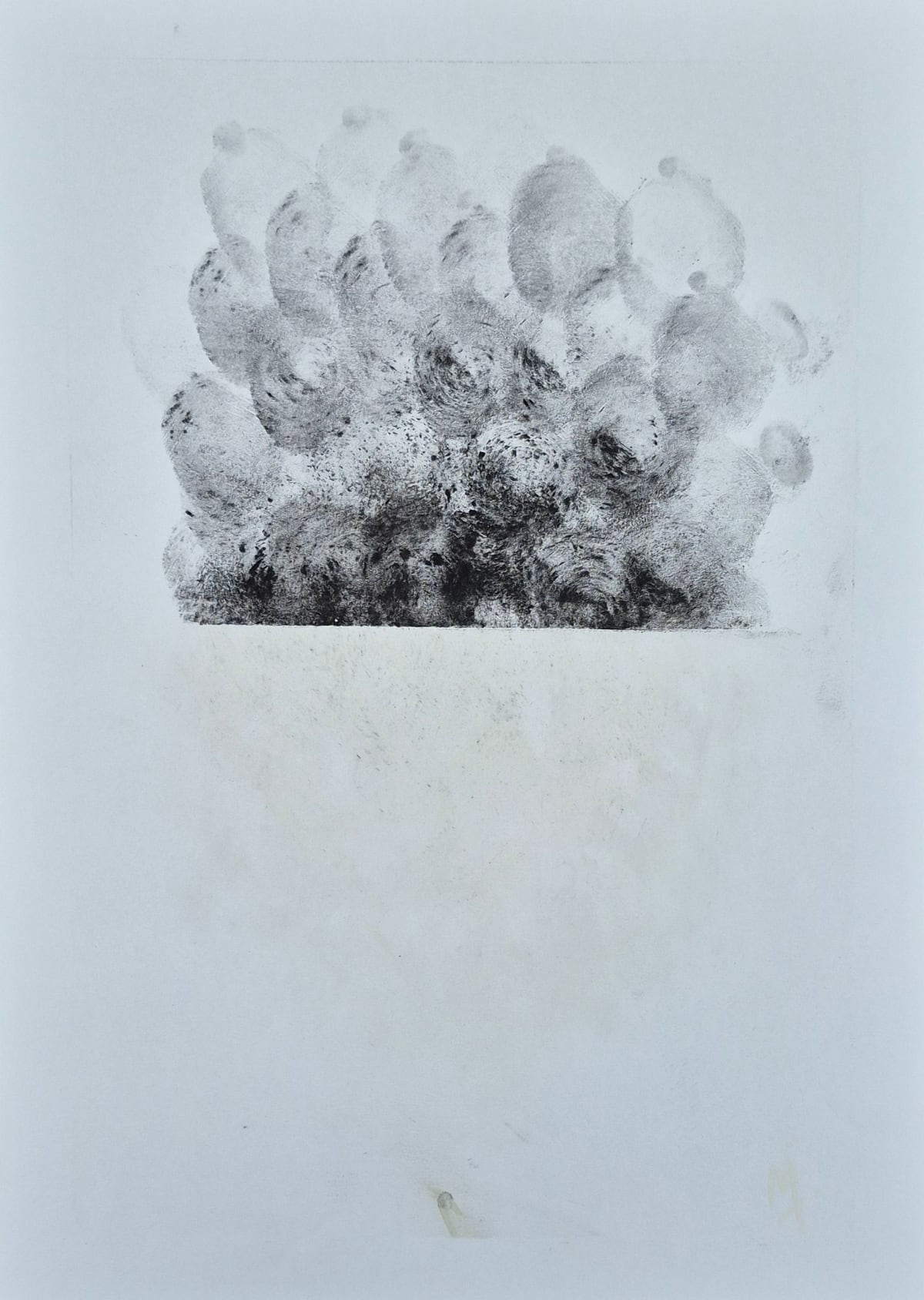 «Gris», pastel tiza sobre papel (2026). Obra de Mito Dev.