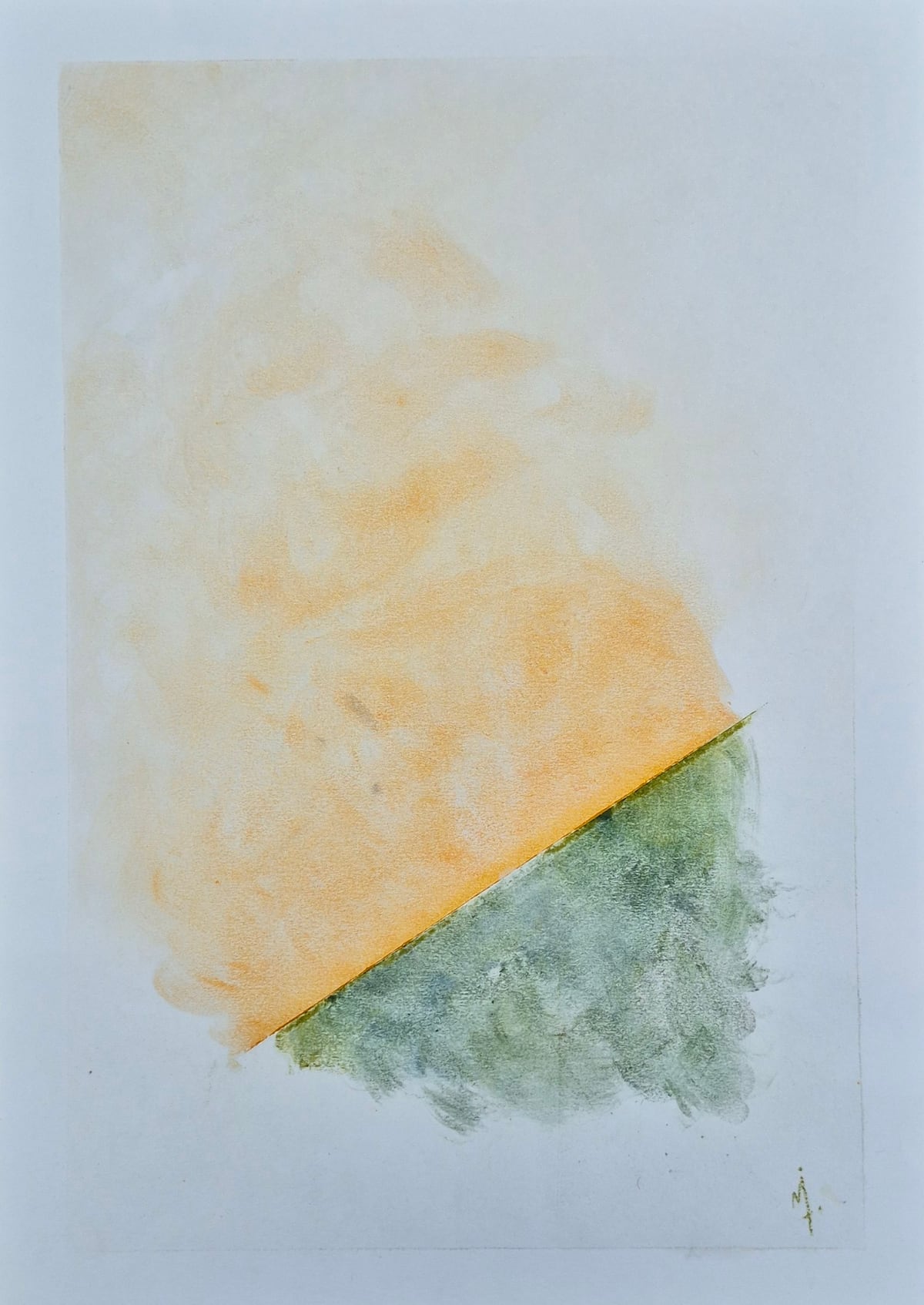 «Me lo dijo el mar», pastel tiza sobre papel (2026). Obra de Mito Dev.