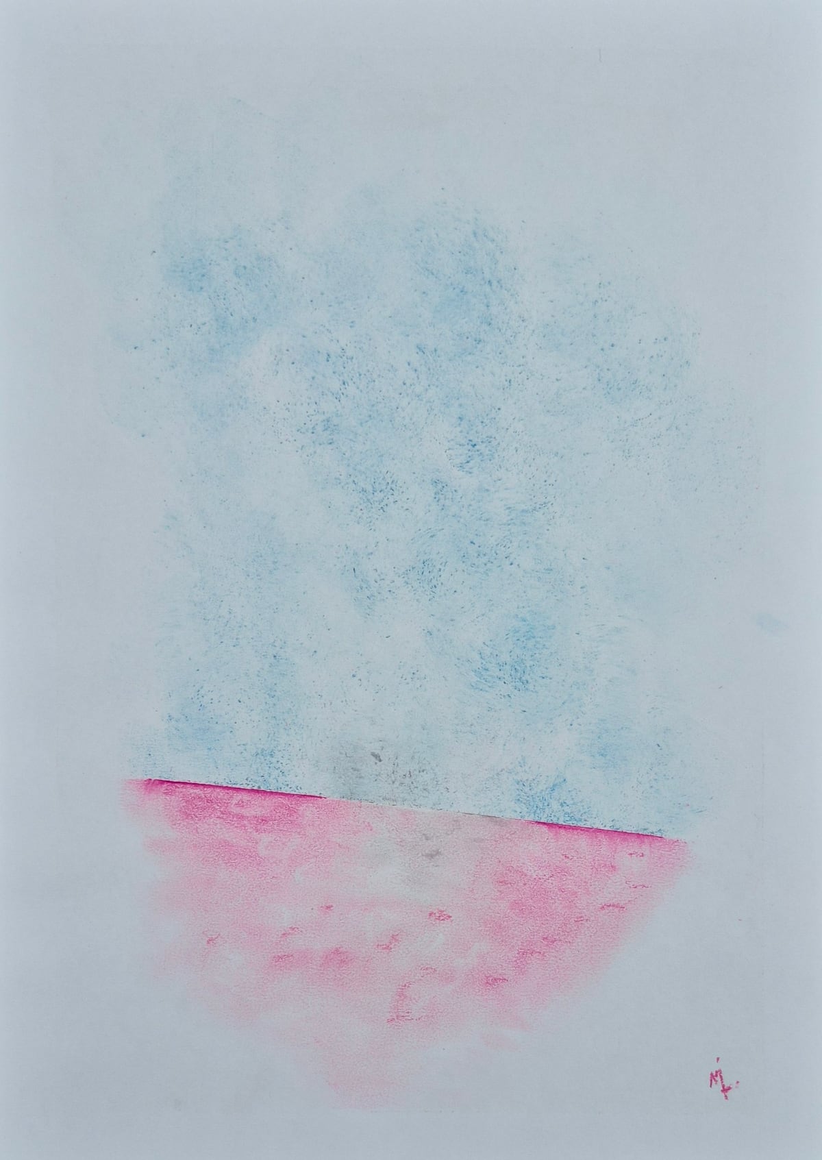 «No tanto», pastel tiza sobre papel (2026). Obra de Mito Dev.