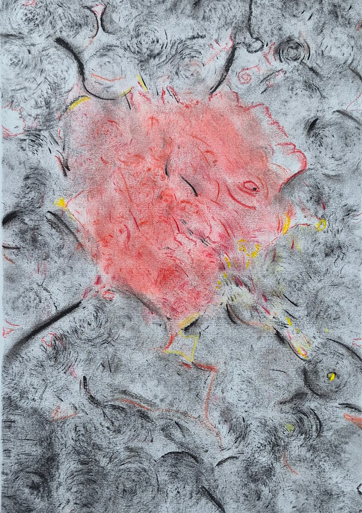 «Tu retrato», pastel tiza sobre papel (2026). Obra de Mito Dev.