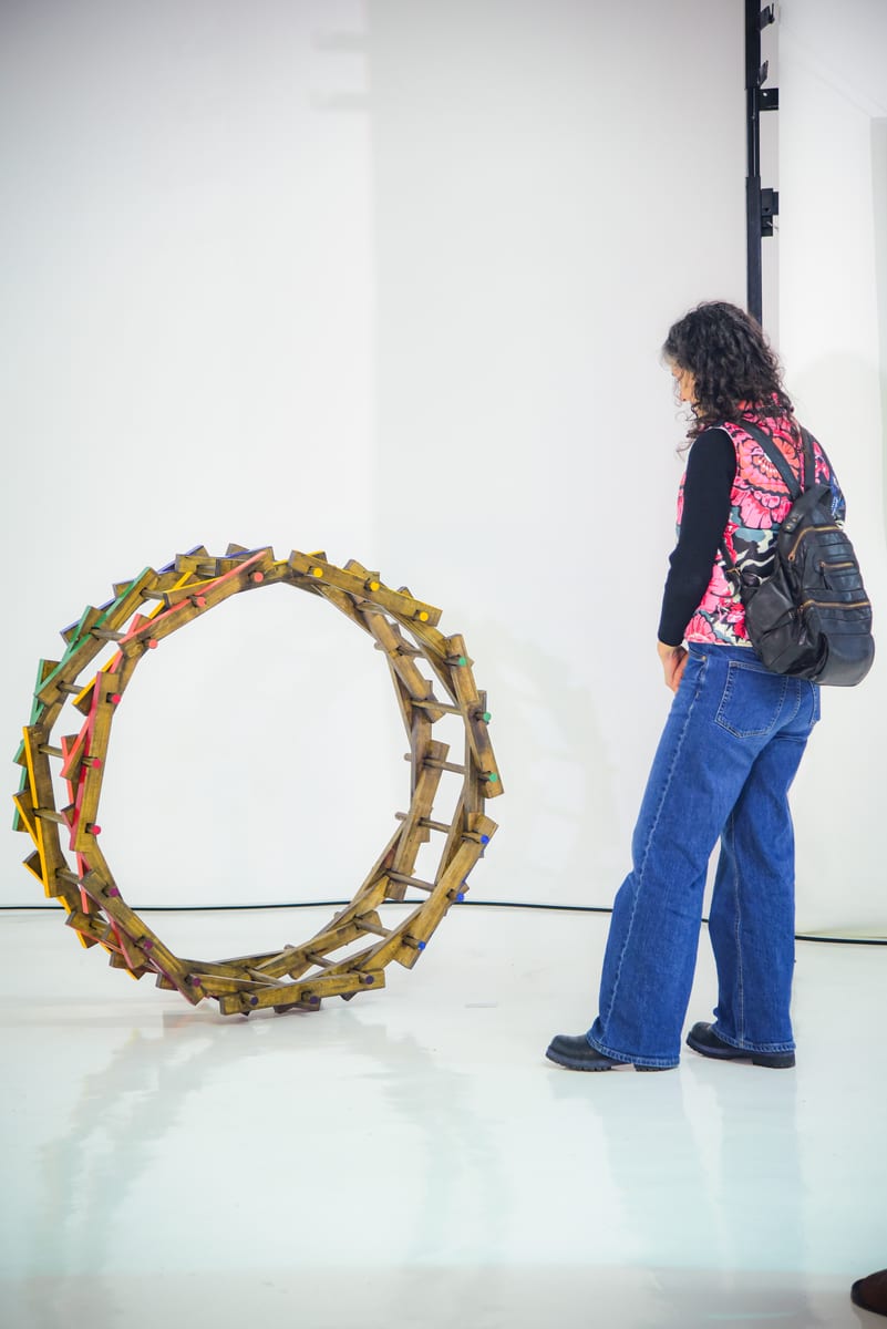 La maqueta de Recíproca, en la inauguración.
