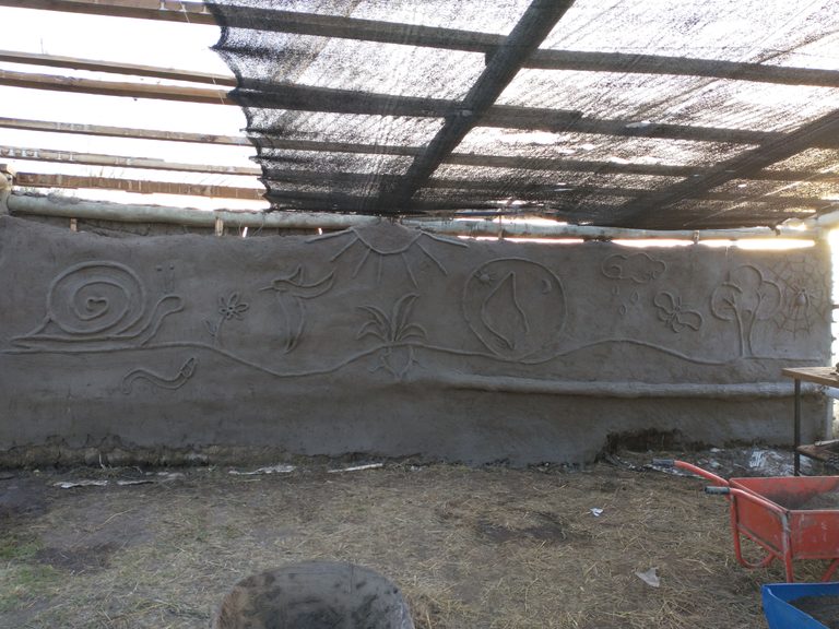 Permacultura - Barro sobre pared (2021)