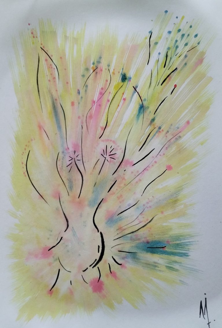 Arbol de tristeza - Acuarela sobre papel (2023)