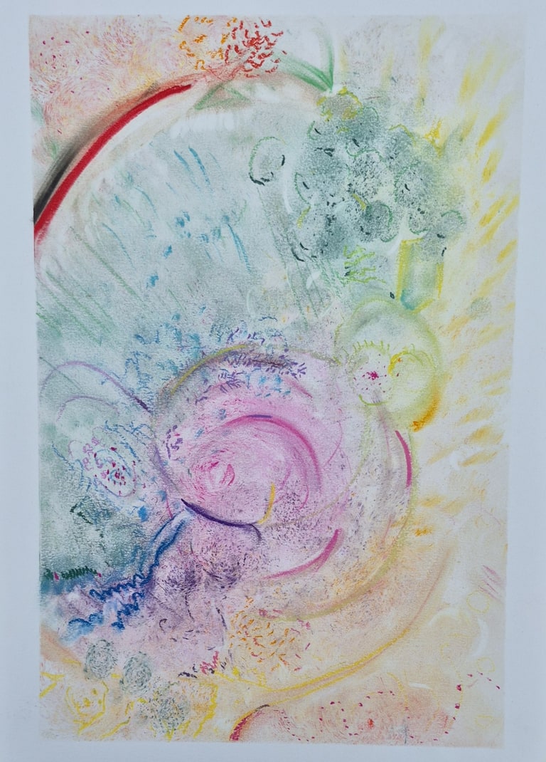 Día 1 - Pastel tiza sobre papel (2026)