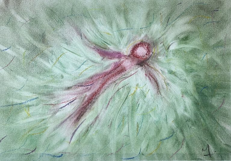 Tranca - Pastel tiza sobre papel (2024)